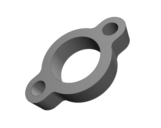 [2JZGTE-WATER-NECK-FLANGE] Aluminum Weld Flange - 2JZ-GTE water neck 1/2" thick 6061