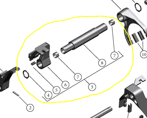 TREMEC TUEC6200 T56 Magnum Lever Assembly 5th-6th Gear