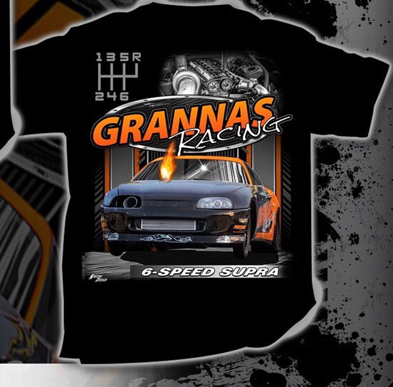 Orange 6-Speed Supra T-Shirt - Grannas Racing