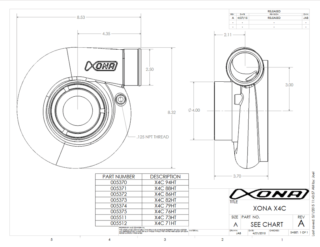 Xona Rotor 11569S Turbo
