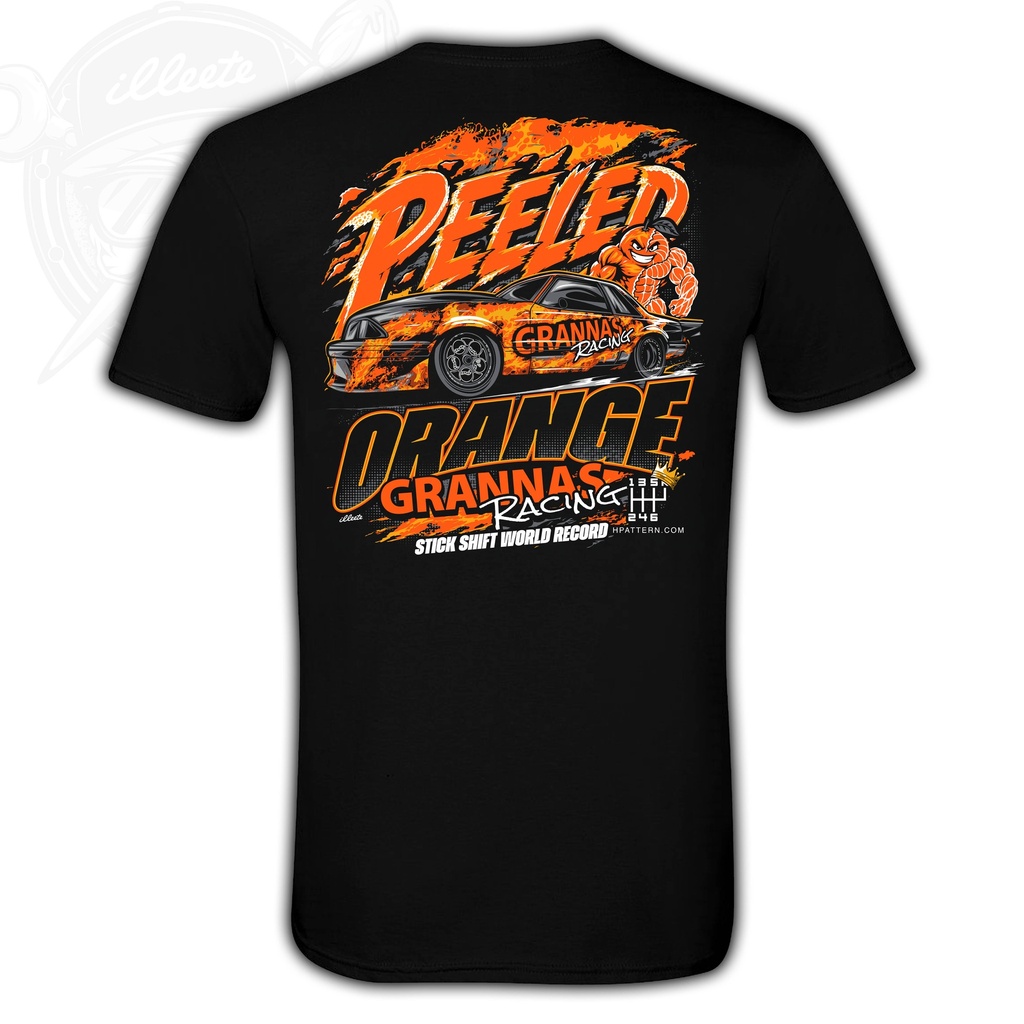 Grannas Racing "PEELED ORANGE" Foxbody Mustang Cotton T-Shirt