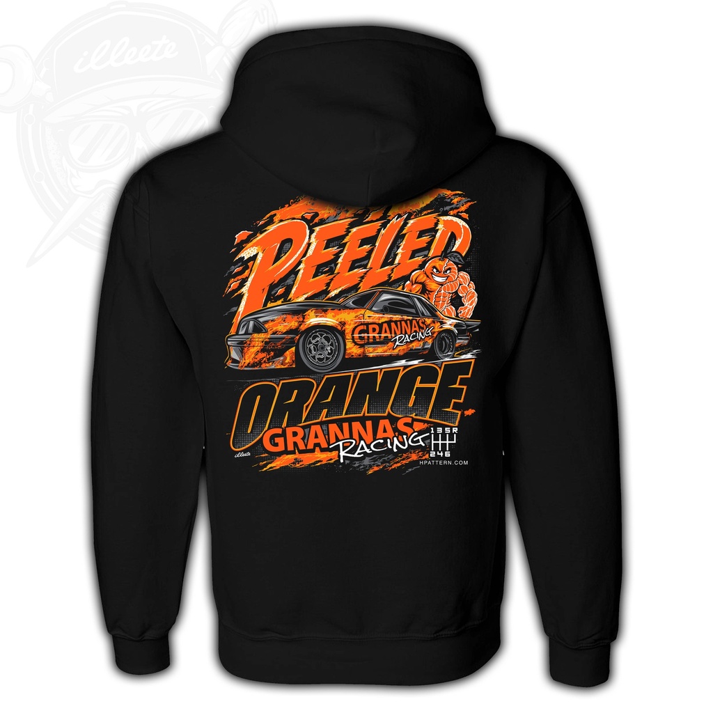 Grannas Racing "PEELED ORANGE" Foxbody Mustang Cotton T-Shirt