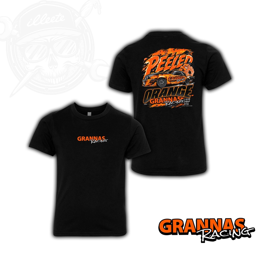 Grannas Racing "PEELED ORANGE" Foxbody Mustang Cotton T-Shirt