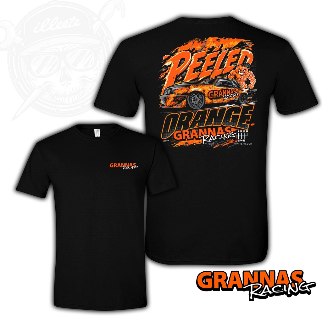 Grannas Racing "PEELED ORANGE" Foxbody Mustang Cotton T-Shirt