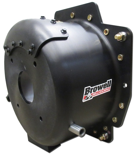 Browell Coyote T56 Aluminum Bellhousing with titanium liner, lockup brackets, and cross-shaft with fork