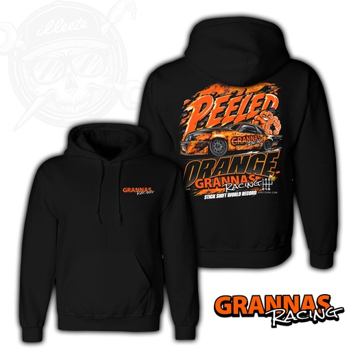 Grannas Racing "PEELED ORANGE" Foxbody Mustang Heavyweight Hoodie